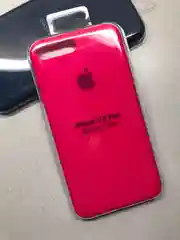 Фуксия защитный чехол для iPhone 7+, iPhone 8+ с яблоком