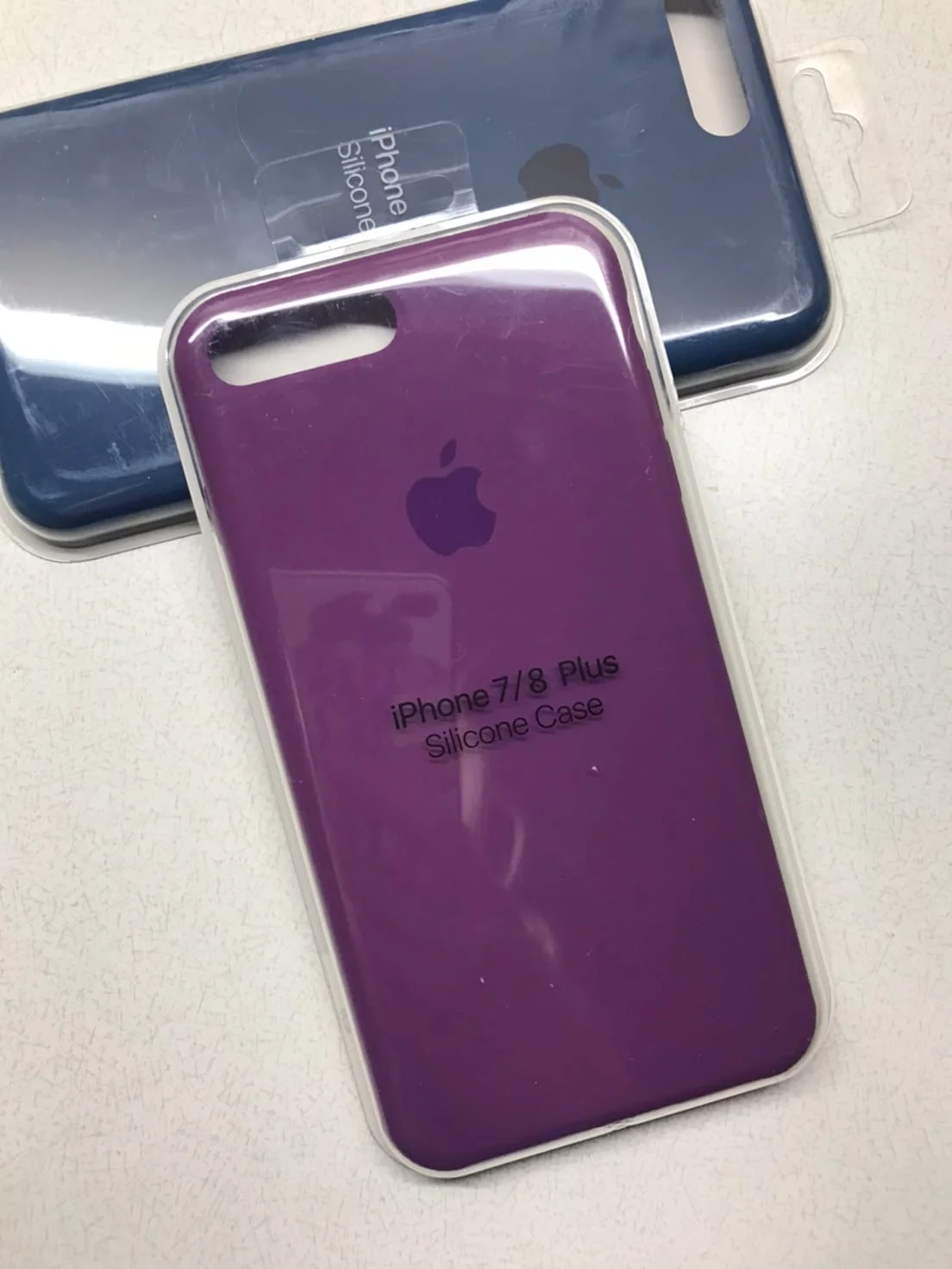Индиго защитный чехол для iPhone 7+, iPhone 8+ с яблоком