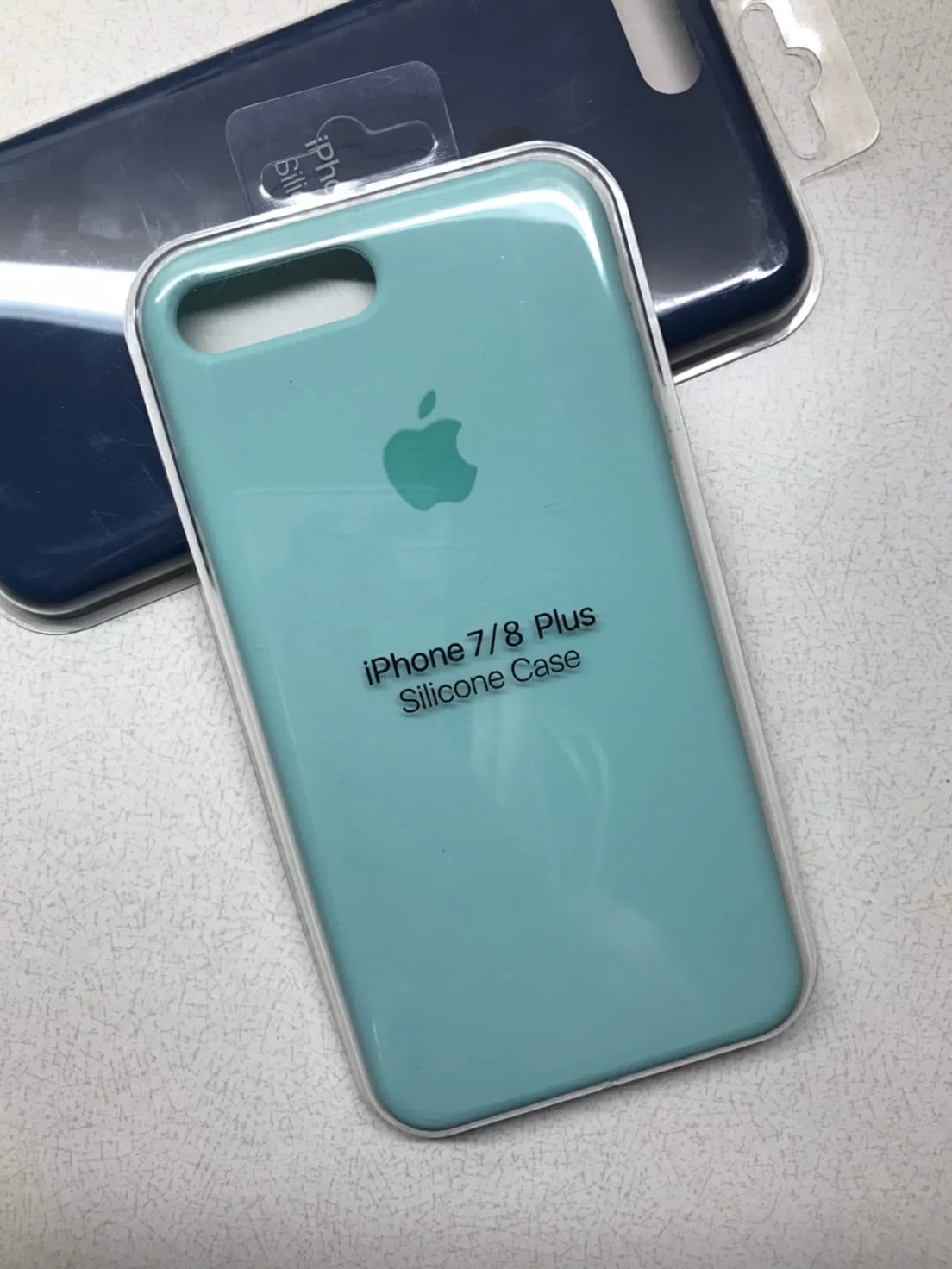 Мятный защитный чехол для iPhone 7+, iPhone 8+ с яблоком
