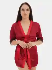 Черный халат женский, домашний