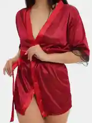 Черный халат женский, домашний