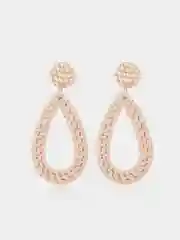 Серьги из ротанга плетенные