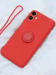 Красный чехол для Apple Iphone с магнитным кольцом 6 6S 7 8 plus 11 11pro XR XS SE 12 12 Pro Max