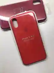 Красный защитный силиконовый чехол для iPhone X iPhone 10, с яблоком