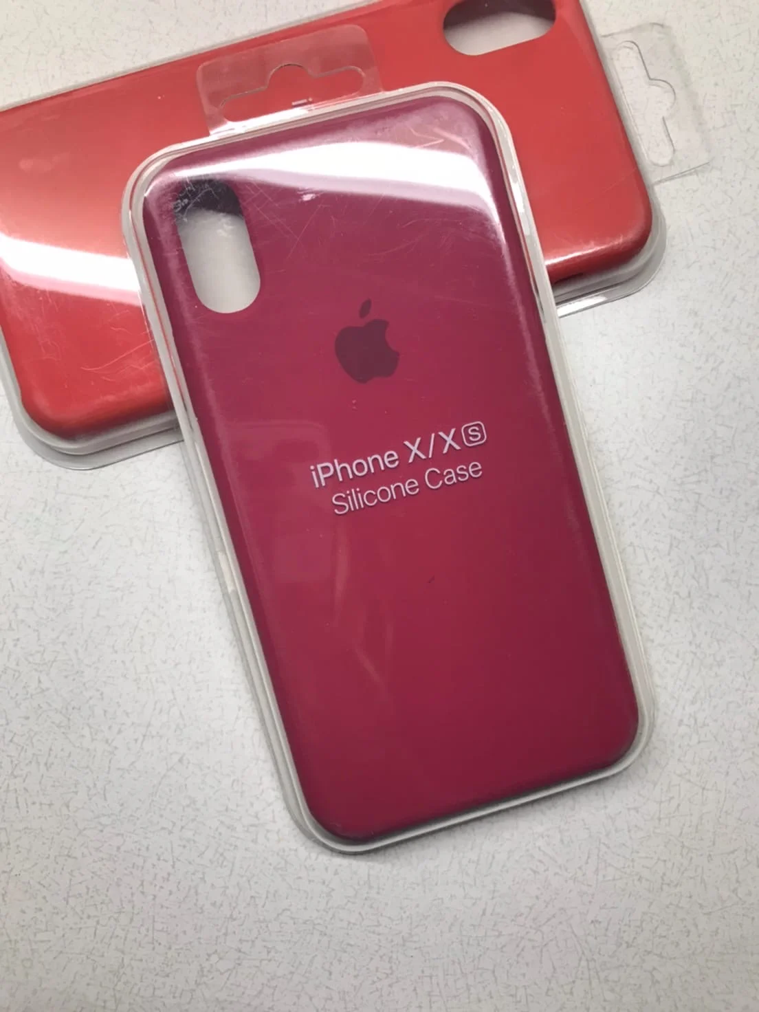 Терракотовый защитный силиконовый чехол для iPhone X iPhone 10, с яблоком