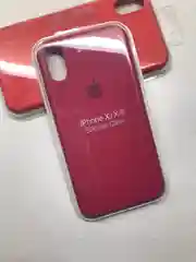 Терракотовый защитный силиконовый чехол для iPhone X iPhone 10, с яблоком