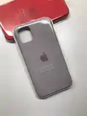 Бежевый меланж силиконовый защитный чехол на iPhone 11
