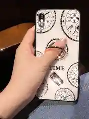 Белый чехол "Time" со стразами и подставкой для iPhone XR X 7 8 Plus XSMax XS 7 6S 6 Plus