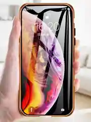 Черный магнитный металический чехол для iPhone 11 XR X XSMax XS Pro