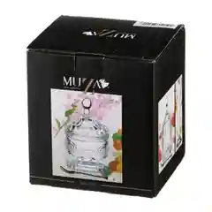 ИКОРНИЦА С ЛОЖКОЙ 110 МЛ. 7,5*7,5*12 СМ. КОЛЛЕКЦИЯ "MUZA"