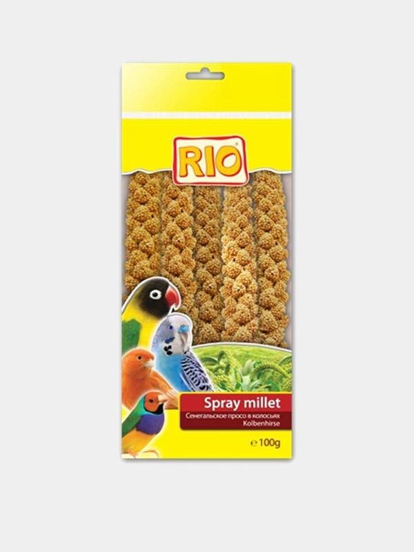 Лакомство для всех видов птиц RIO "Сенегальское просо в колосьях", 100 г