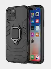 Черный чехол ArmaRing с кольцом для iPhone XR X 7 8 Plus XSMax XS 7 6S 6 Plus