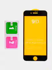 Черный защитное стекло 9D для iPhone 7 Plus, полное покрытие