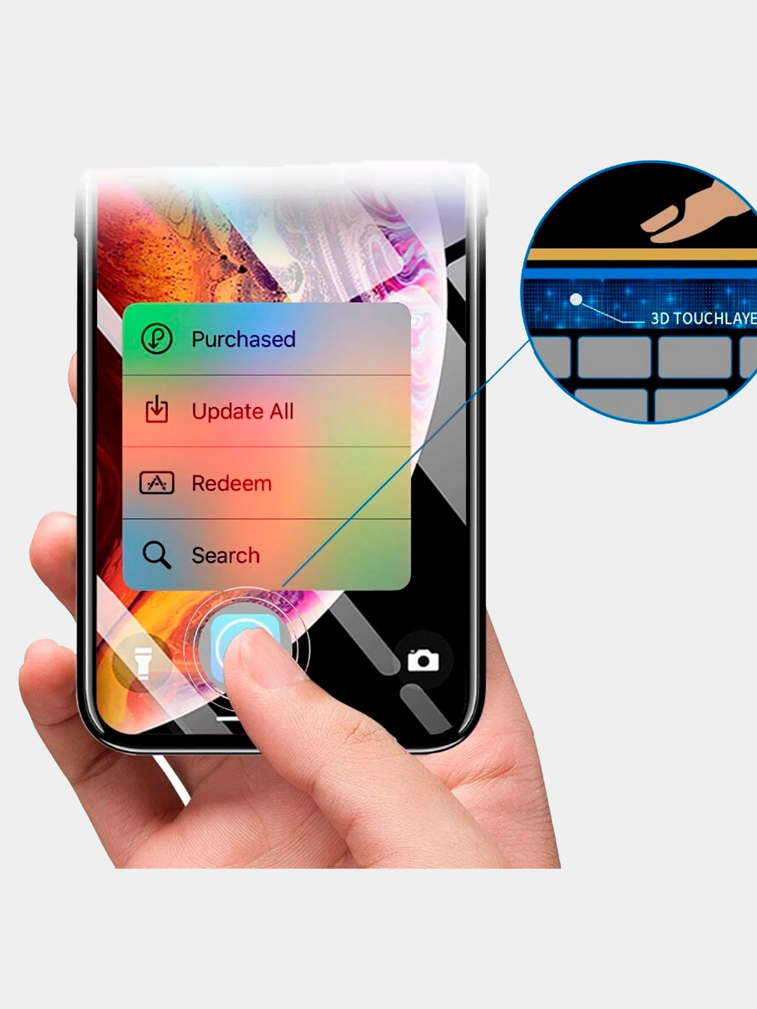 Прочное стекло 2D на iPhone XS Max