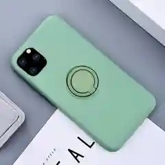 Зеленый силиконовый чехол с магнитным кольцом попсокет для Apple iPhone айфон xs xr 11 pro max