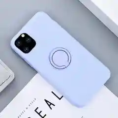 Лавандовый силиконовый чехол с магнитным кольцом попсокет для Apple iPhone айфон xs xr 11 pro max