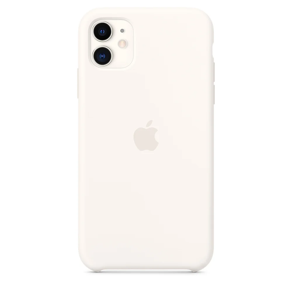 Белый силиконовый чехол для iPhone Apple Silicone Case xs xr pro 11 max 7 8 красный черный белый