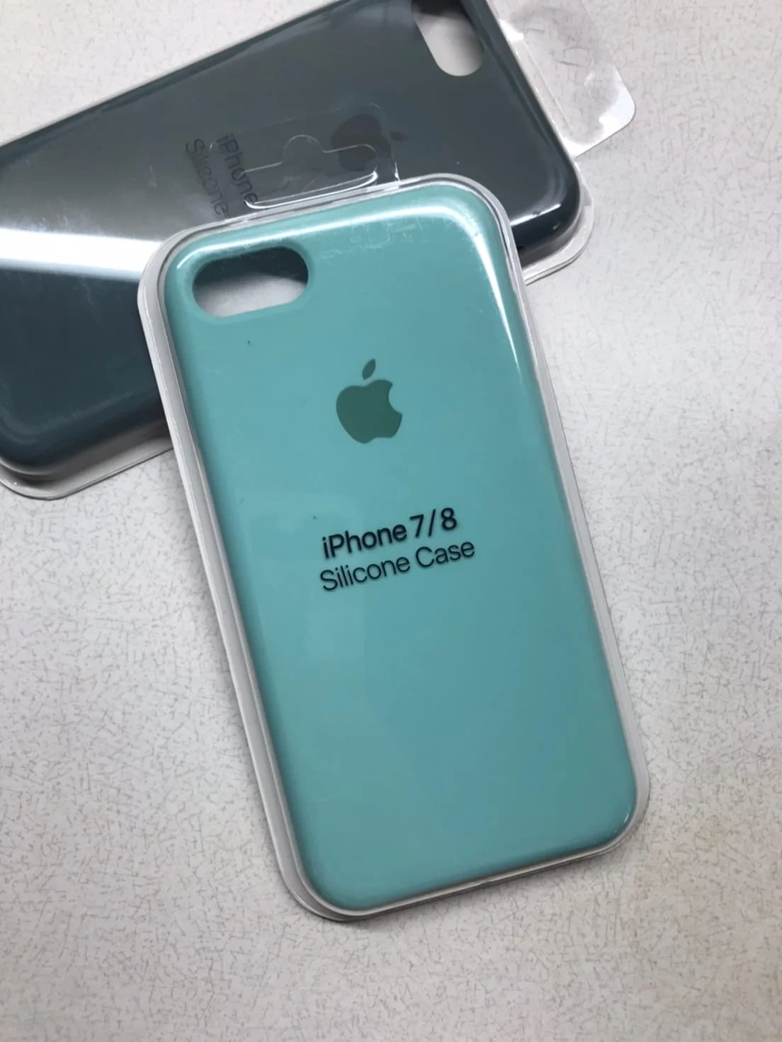 Мятный защитный силиконовый чехол для iphone 7 iphone 8 с яблоком