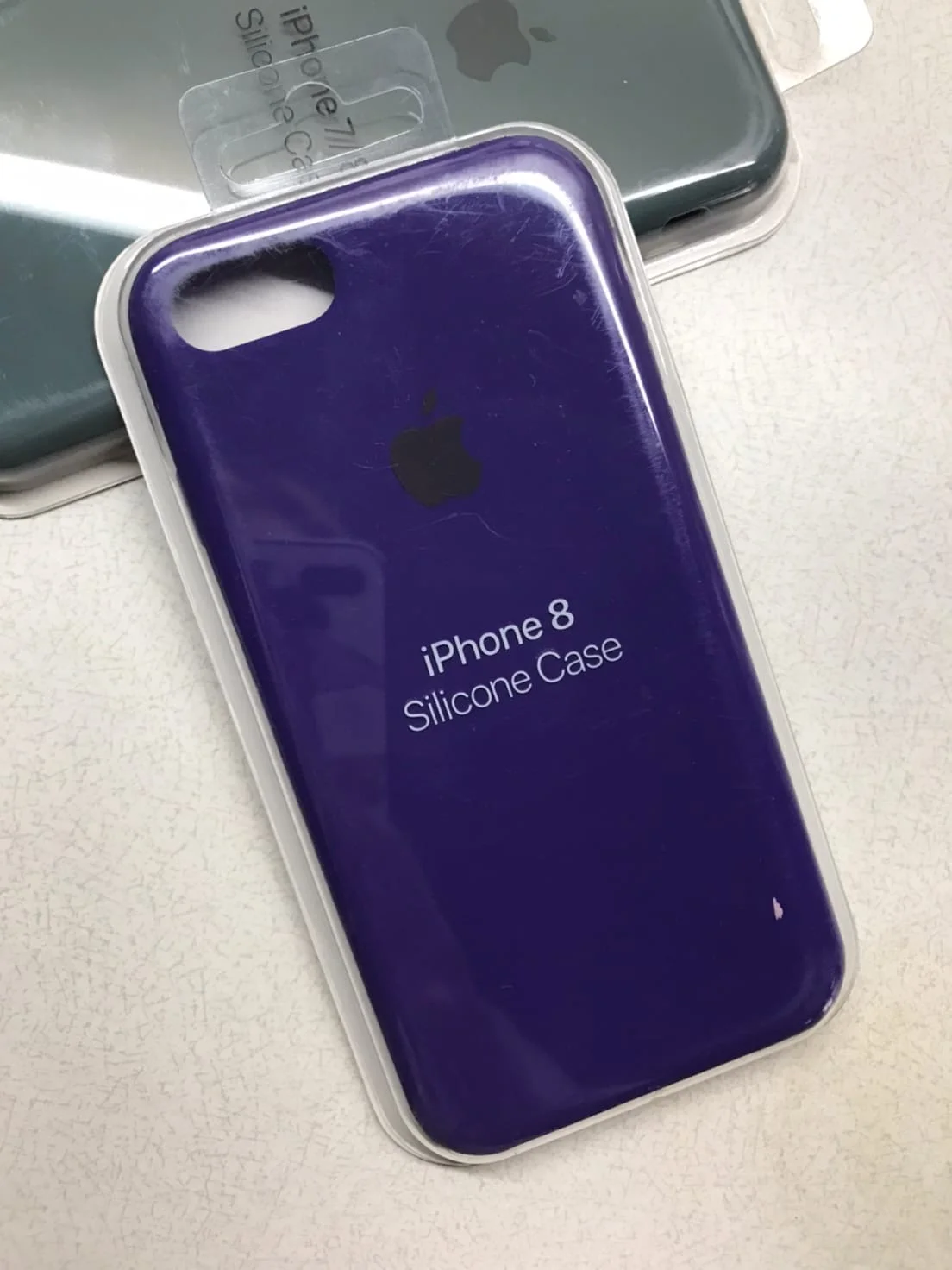 Индиго защитный силиконовый чехол для iphone 7 iphone 8 с яблоком