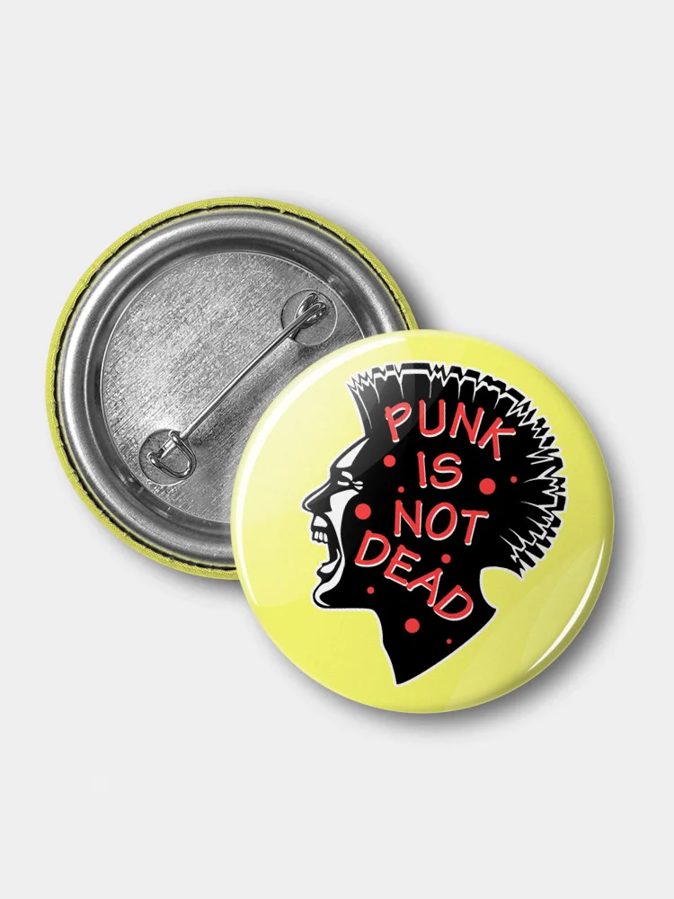 Значок из серии "Рок" "Punk is not dead", 37 мм