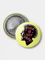 Значок из серии "Рок" "Punk is not dead", 37 мм