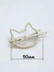Морской металлическая заколка для волос
