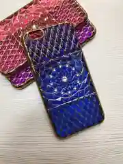 Синий защитный силиконовый чехол для iPhone 6, со стразами