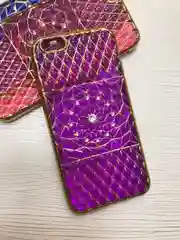 Пурпурный защитный силиконовый чехол для iPhone 6, со стразами