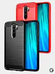 Чехол Xiaomi Redmi Note 8 Pro со вставками под карбон
