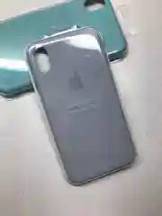 Прозрачный защитный силиконовый чехол для iPhone XR с яблоком
