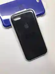 Черный защитный силиконовый чехол для iphone 7 iphone 8 с яблоком