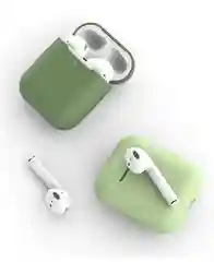 Белый чехол для Apple AirPods 1, AirPods 2 силиконовый