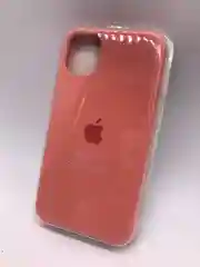 Коралловый меланж защитный силиконовый чехол для iphone 11pro, с яблоком