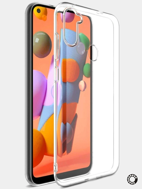 Плотный чехол Samsung M11 силикон 1.5мм прозрачный