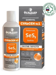 Фельдшер Сульсен №1 шампунь дерматологический от перхоти сульсеновый, 180 мл