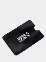 Черный чехол для банковских карт с защитой от кражи данных, с RFID защитой от считывания