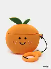 Желтый чехол для Apple AirPods 1 / 2 Фрукты, 4 вида