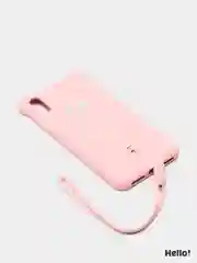 Коричневый чехол Baseus Bear Silicone Case Apple iPhone X, XS, XS Max с ремешком