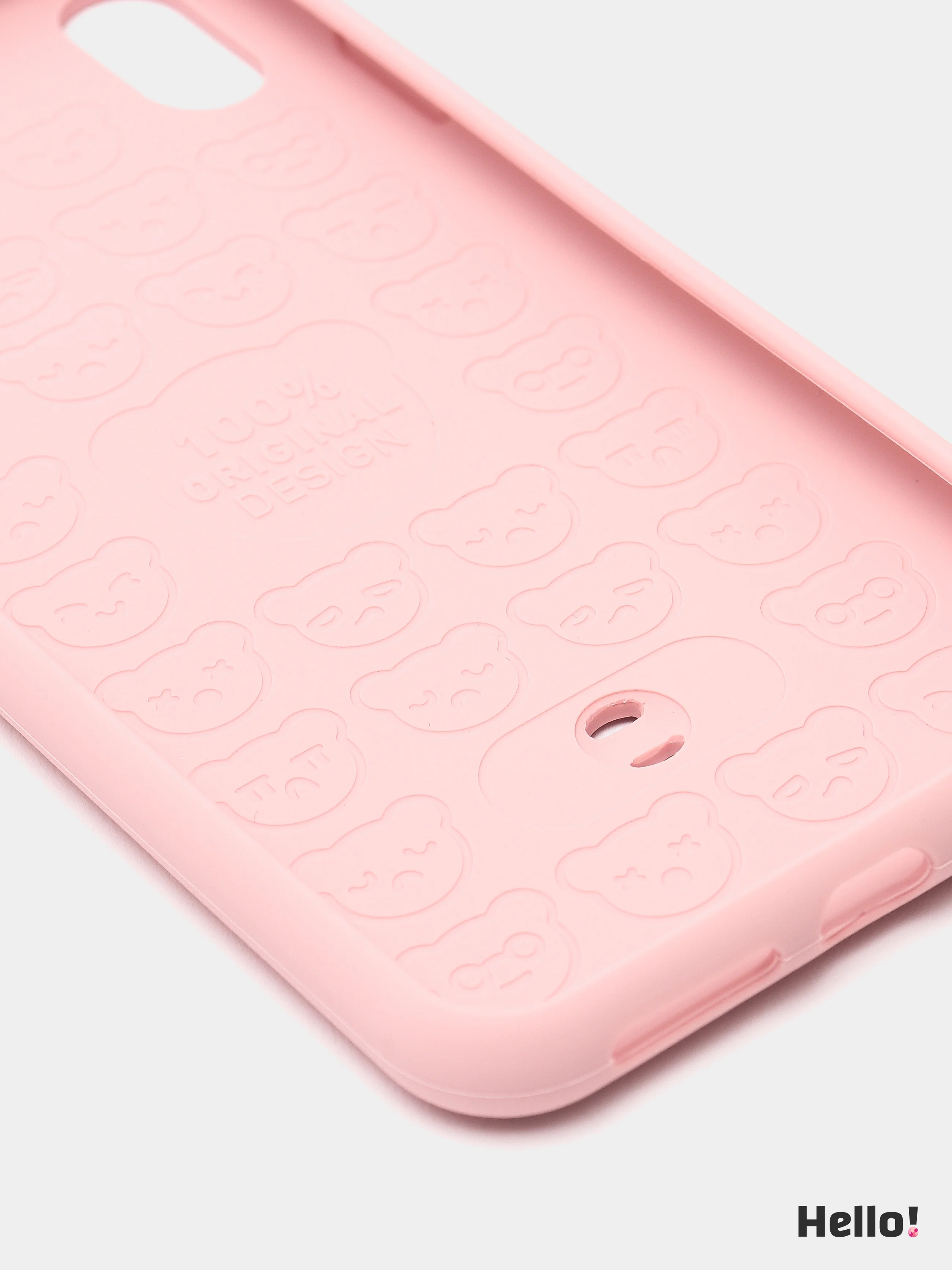 Коричневый чехол Baseus Bear Silicone Case Apple iPhone X, XS, XS Max с ремешком
