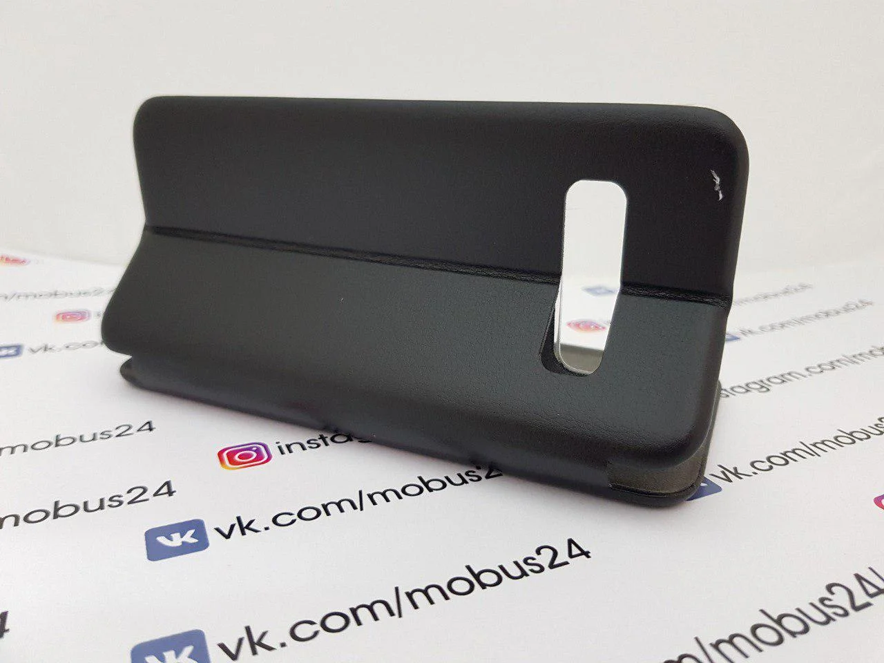 Черный чехол книжка Samsung S10 Plus