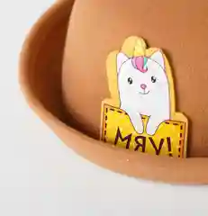Шляпа детская с ушкам "Мяу" осень-весна