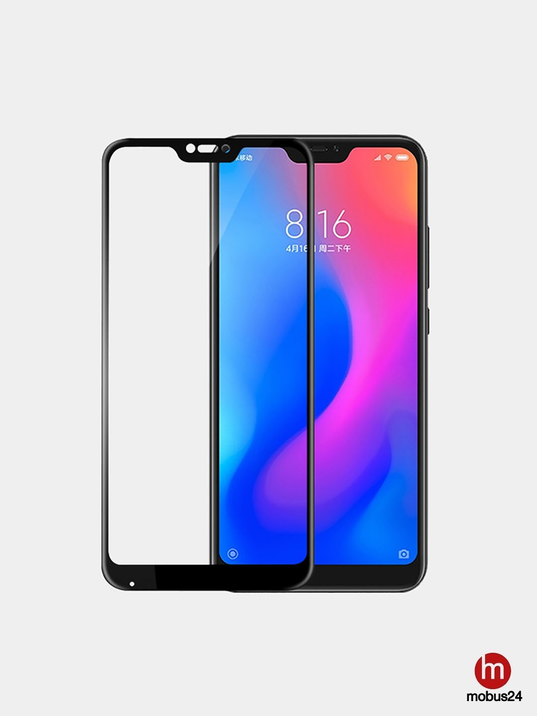 Защитное стекло Xiaomi Redmi A2 lite 6Pro черное и белое купить по цене 99  ₽ в интернет-магазине KazanExpress