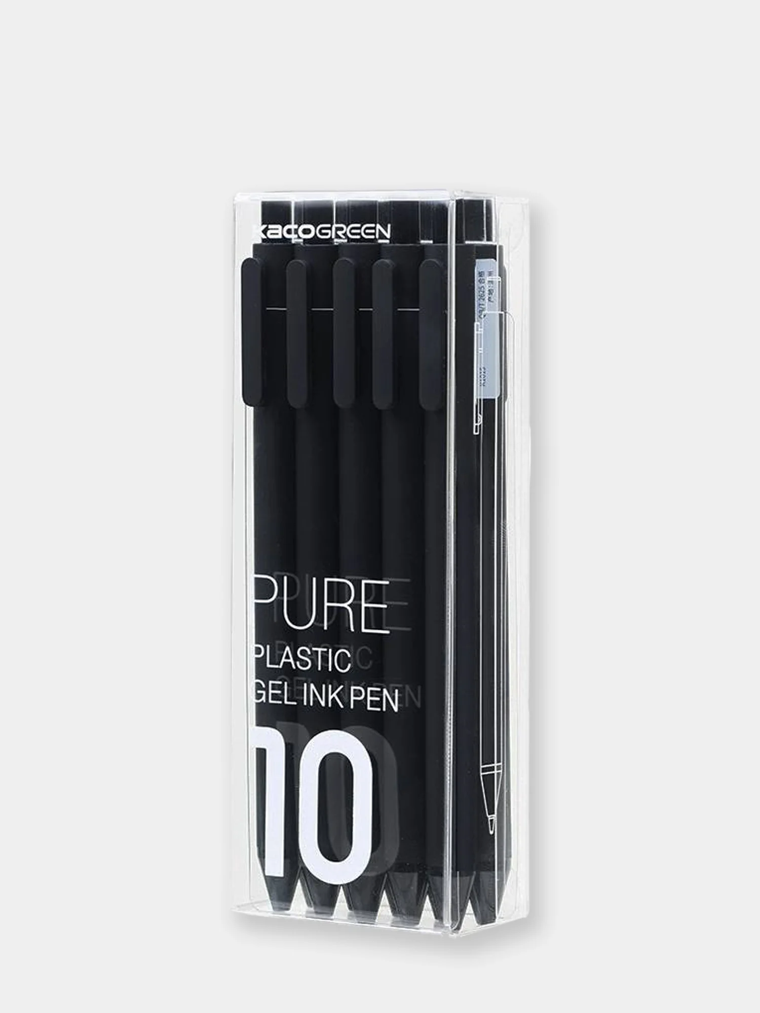 Черный набор ручек "PURE 10/20", канцелярия, канцтовары, ручки