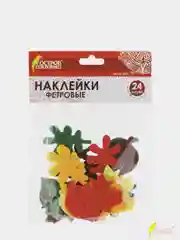 Наклейки из фетра "Листья", 24 шт