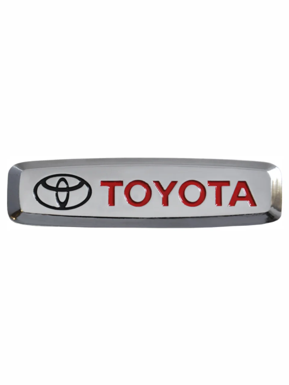 Серебряный шильдик Тойота (Toyota)
