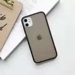 Черный матовый силиконовый чехол для iPhone 7/8/X/XR/XS/1/11 Pro/11 Pro Max, красный, черный, желтый