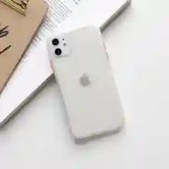 Белый матовый силиконовый чехол для iPhone 7/8/X/XR/XS/1/11 Pro/11 Pro Max, красный, черный, желтый