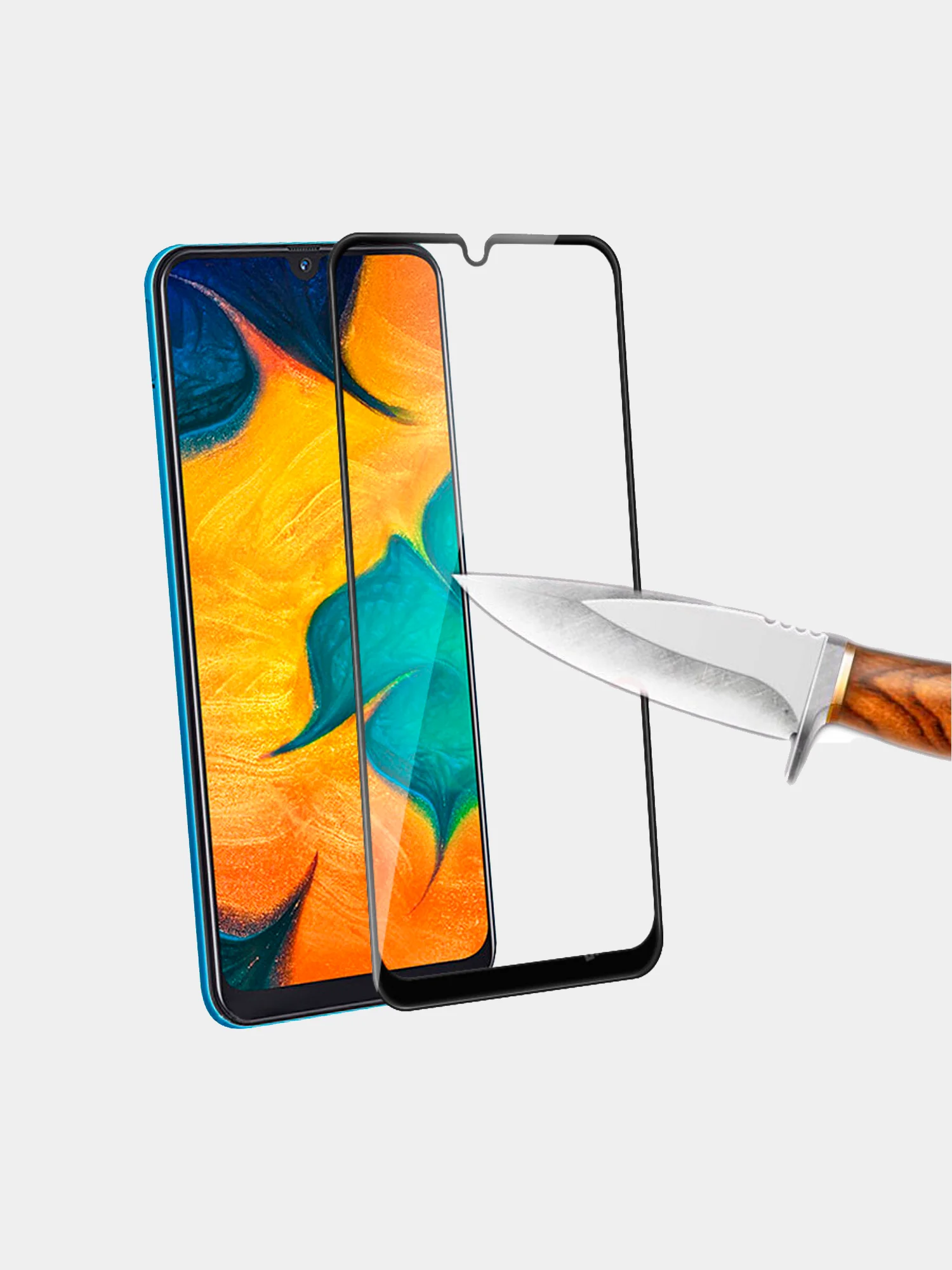 Защитное стекло 9D для Samsung Galaxy A90, полное покрытие