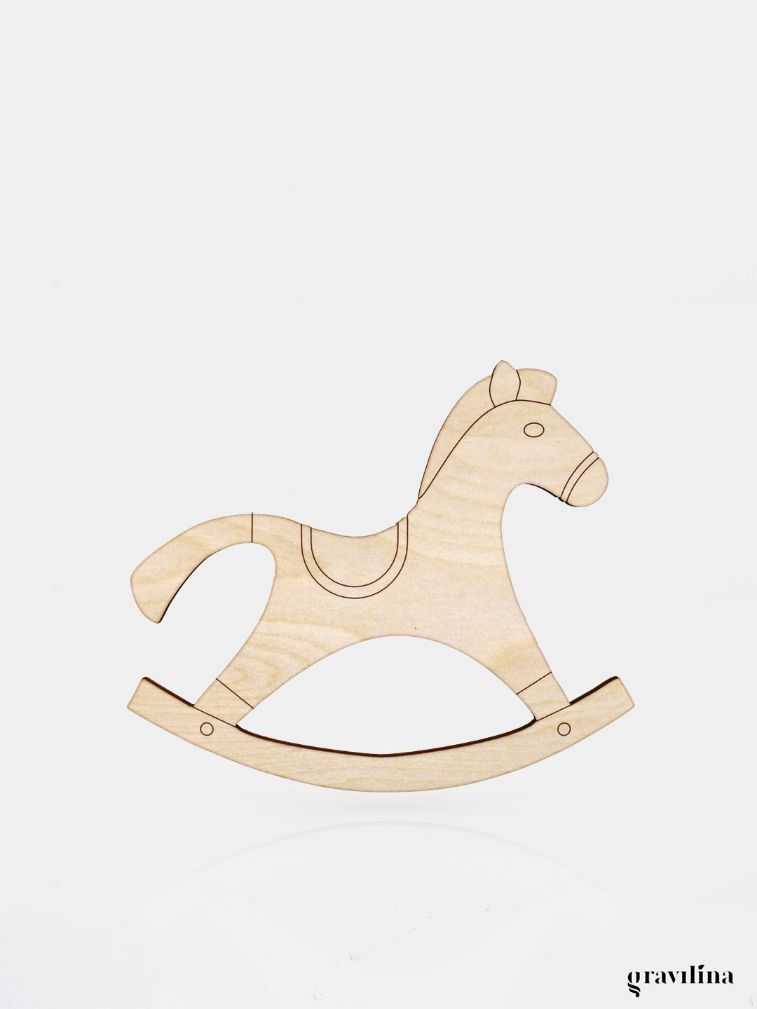 Деревянные детские лошадки-качалки