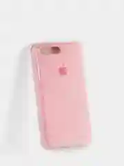 Розовый силиконовый чехол на iPhone все модели.